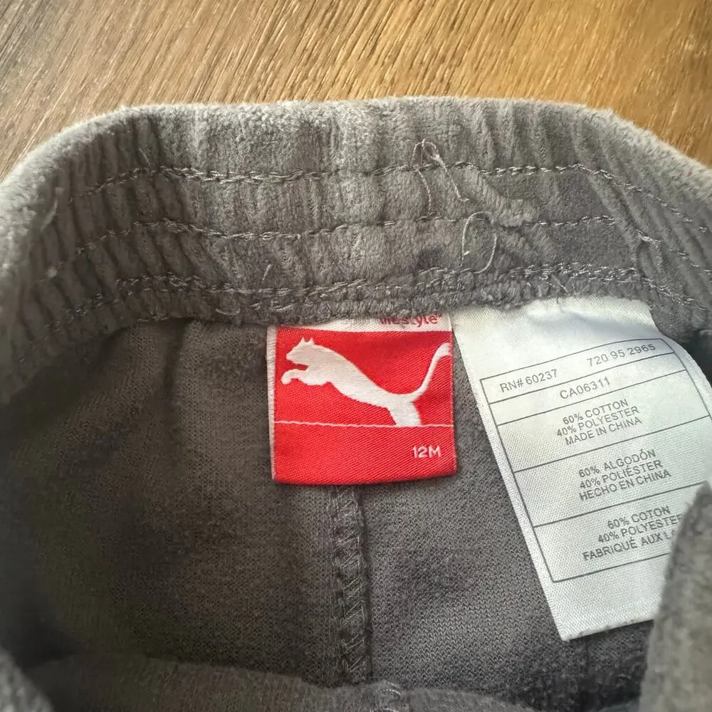 Bundle of Baby Boy Joggers/Sweatpants: Puma and Cat & Jack, 2 Pair
